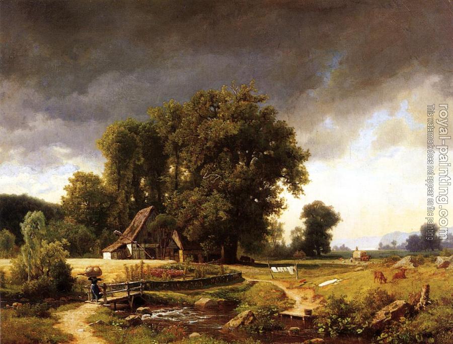 Albert Bierstadt : Westphalian Landscape Albert Bierstadt : Westphalian Landscape
